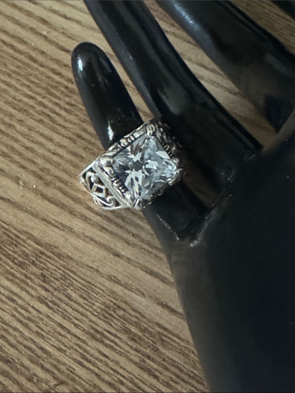 Sterling Silpada Uptown Cubic Zirconia Statement Ring Size 6.5